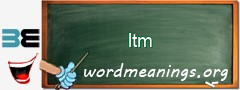 WordMeaning blackboard for ltm